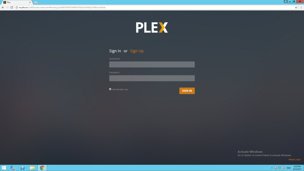 plex link account