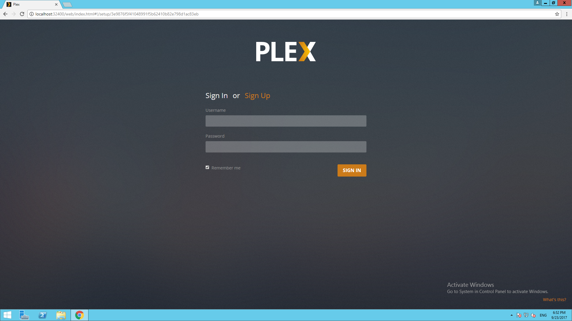 plex media server ubuntu does not open in browser