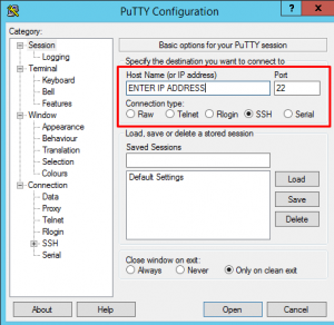 putty ssh tunnel minecraft server